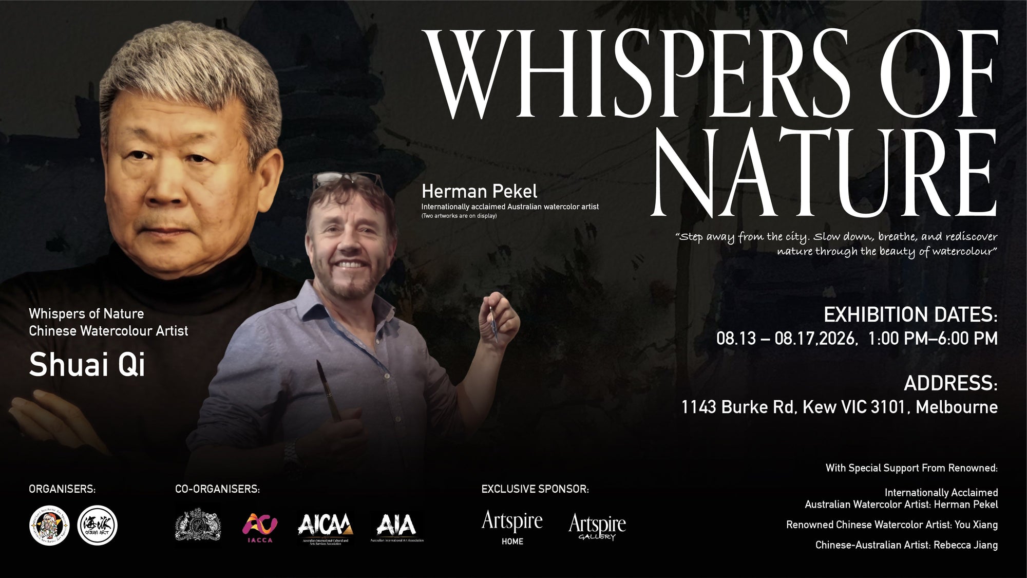 Whispers of Nature Exhibition Melbourne 2026 | Celebrating Chinese Watercolour Art & Australian Masters