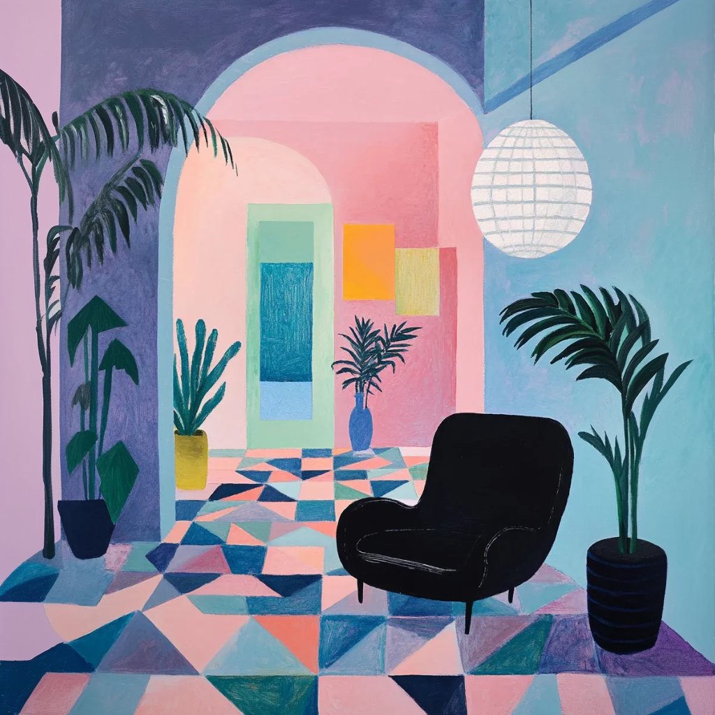 Geometric Interior Space Art Print