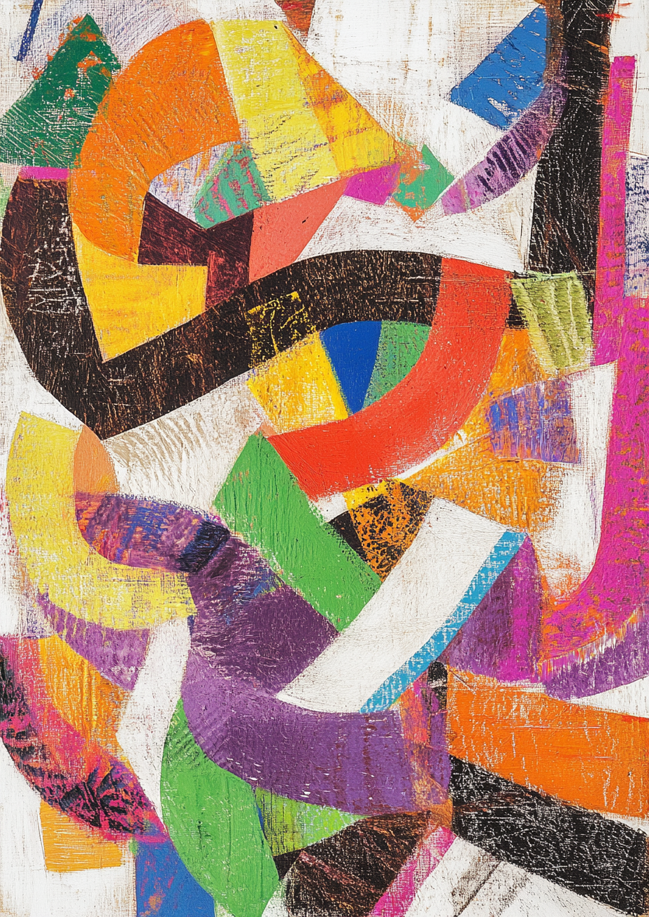 Color Rhythm Abstract Painting