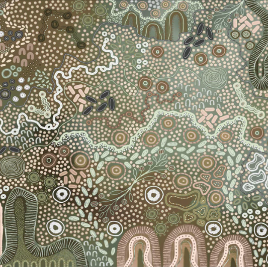 Dot Abstract Landscape Painting
