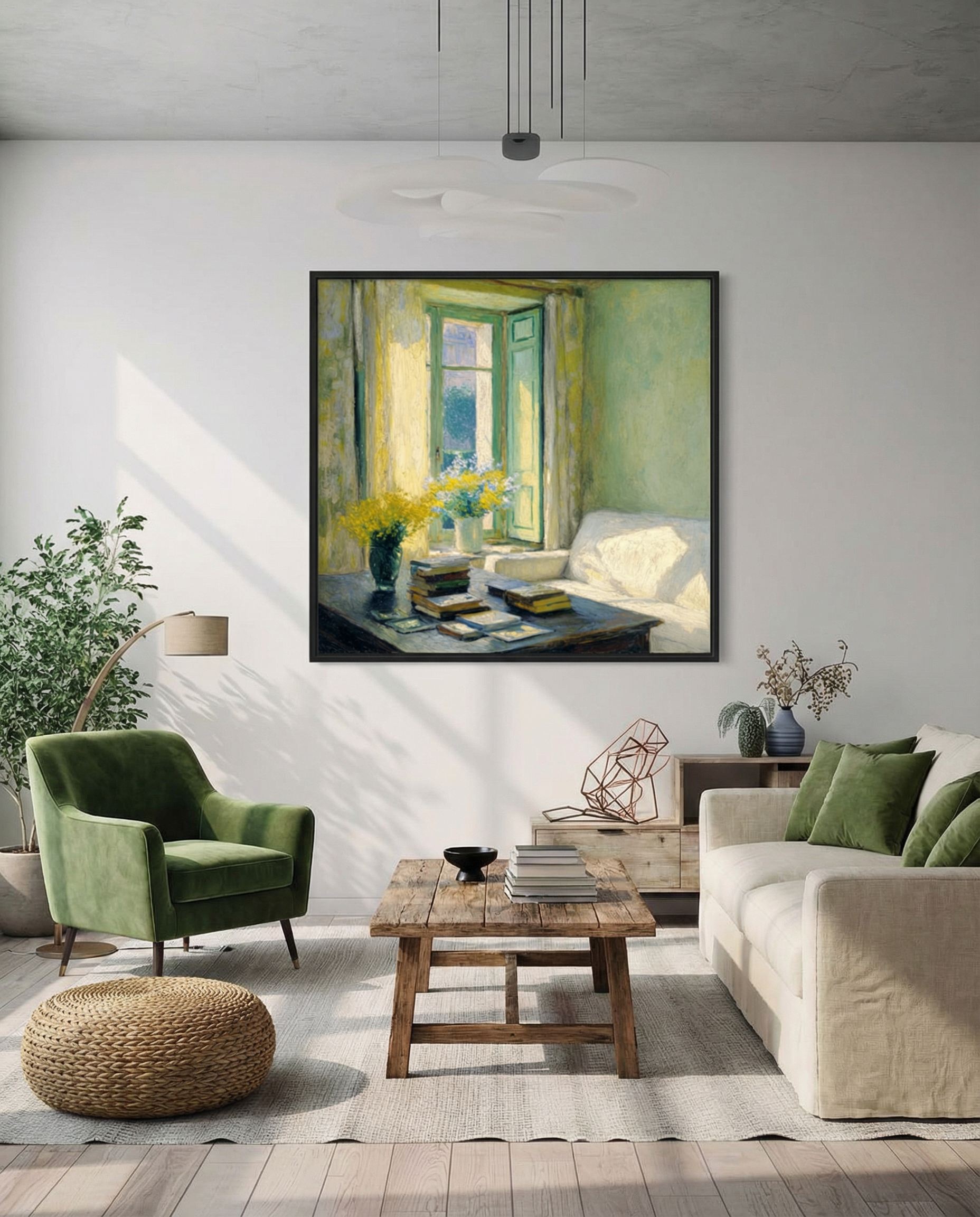 Sunlit Reading Room
