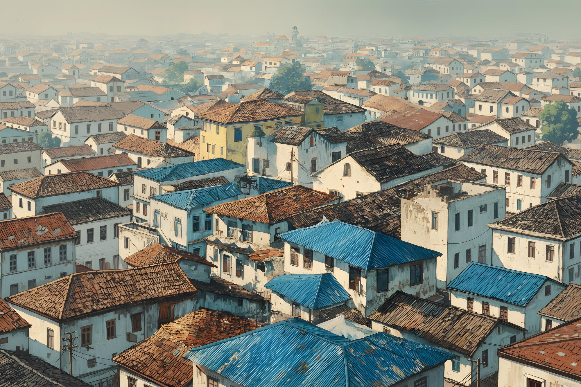 Blue Rooftops II