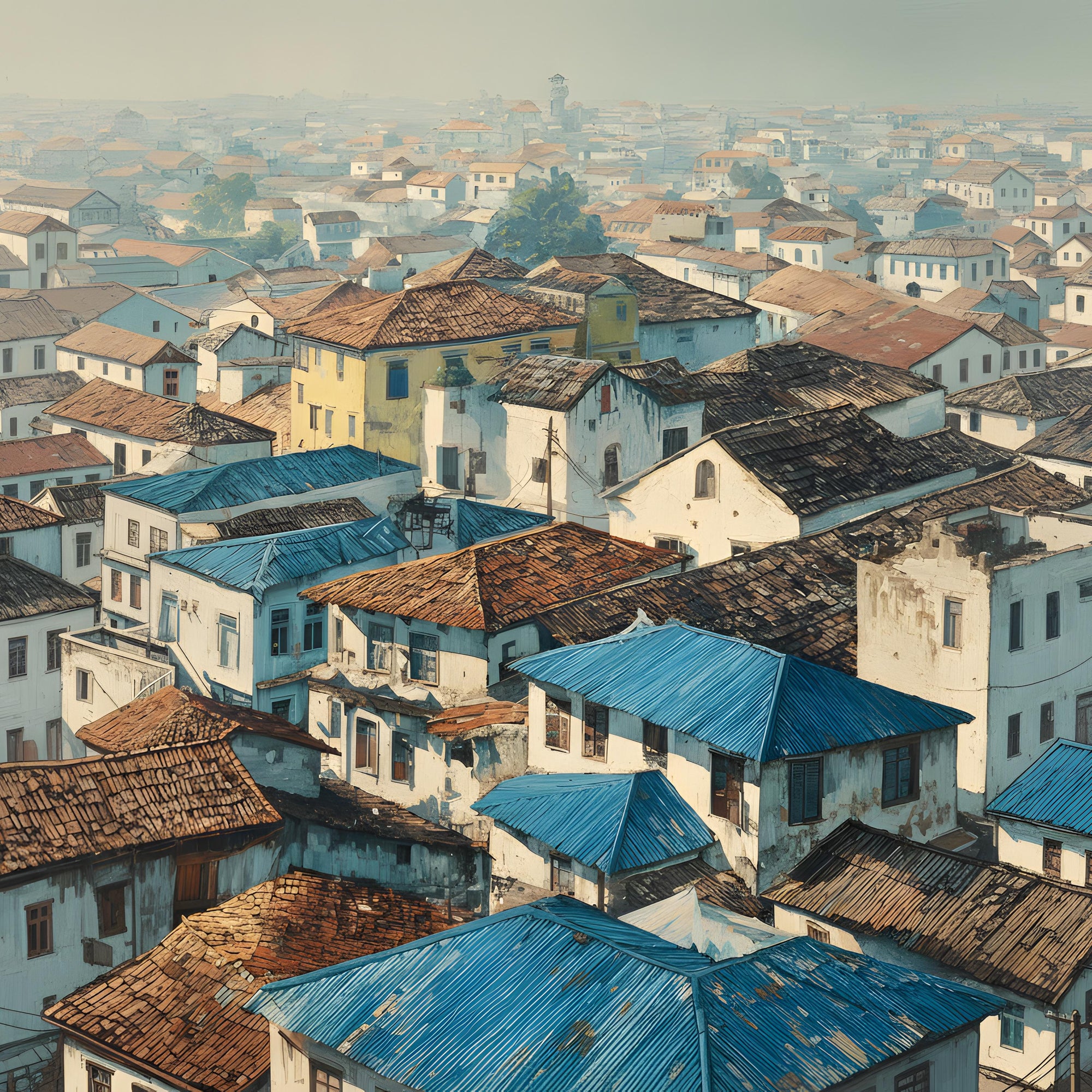 Blue Rooftops II