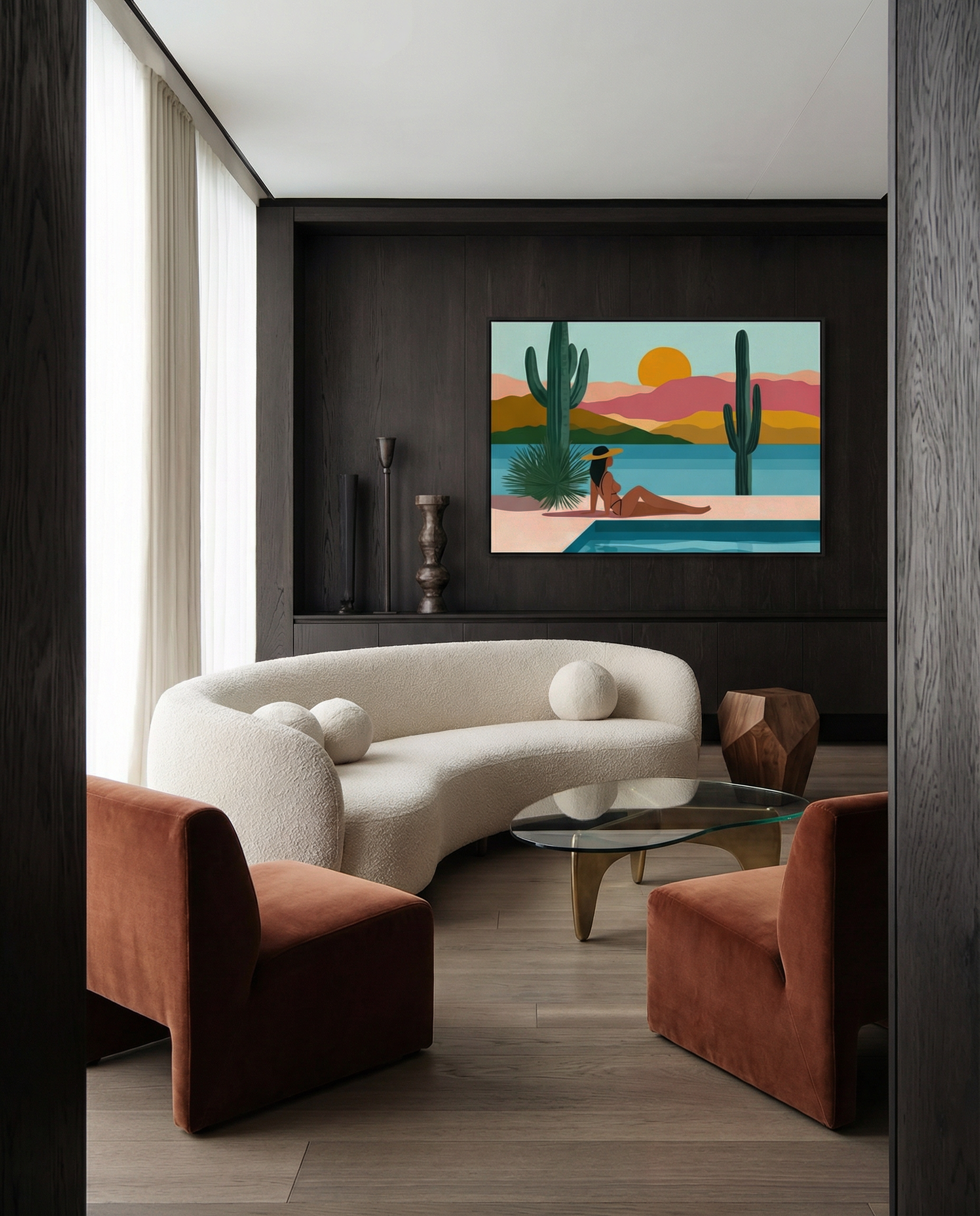 Sunset Poolside Moments