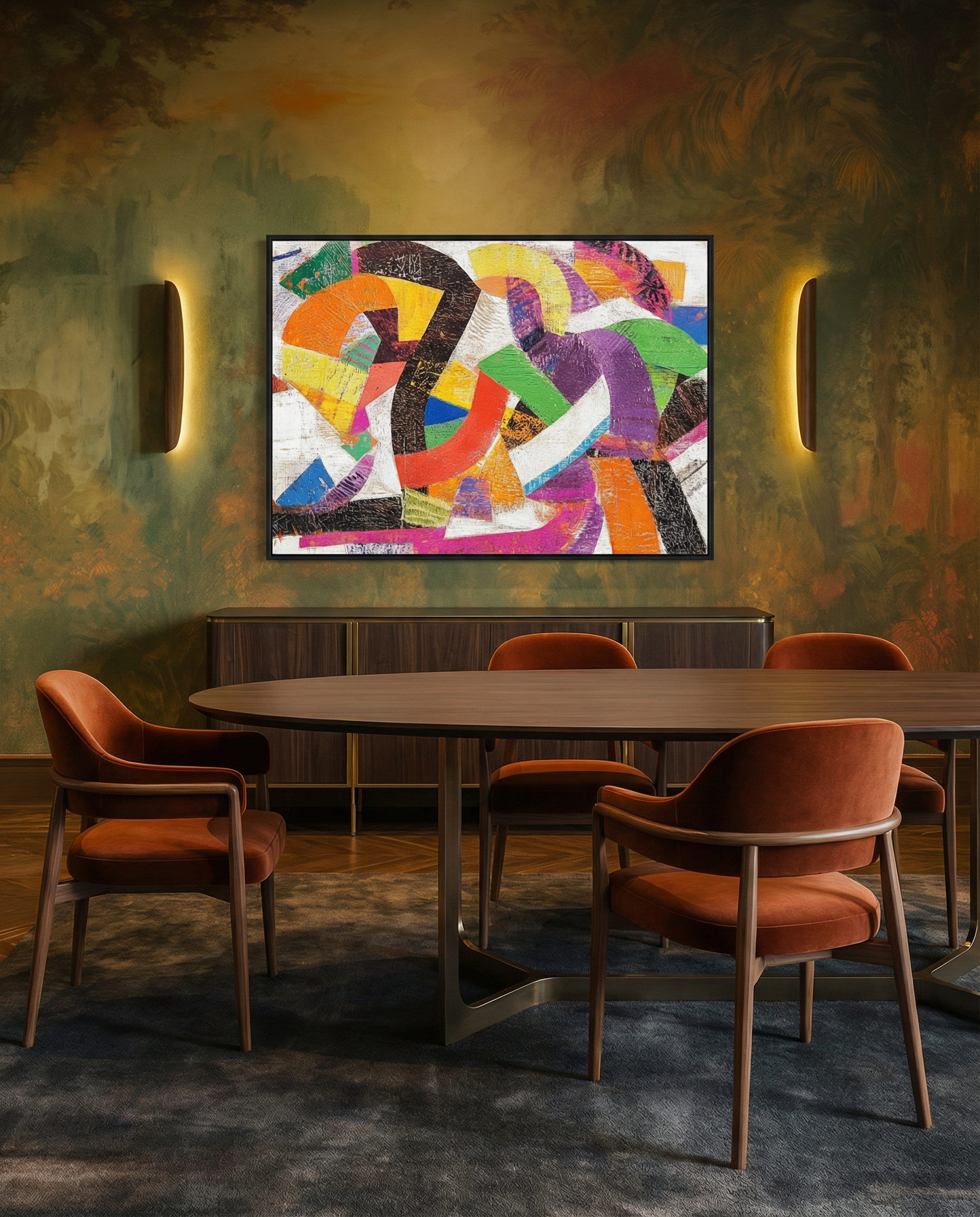 Color Rhythm Abstract Painting