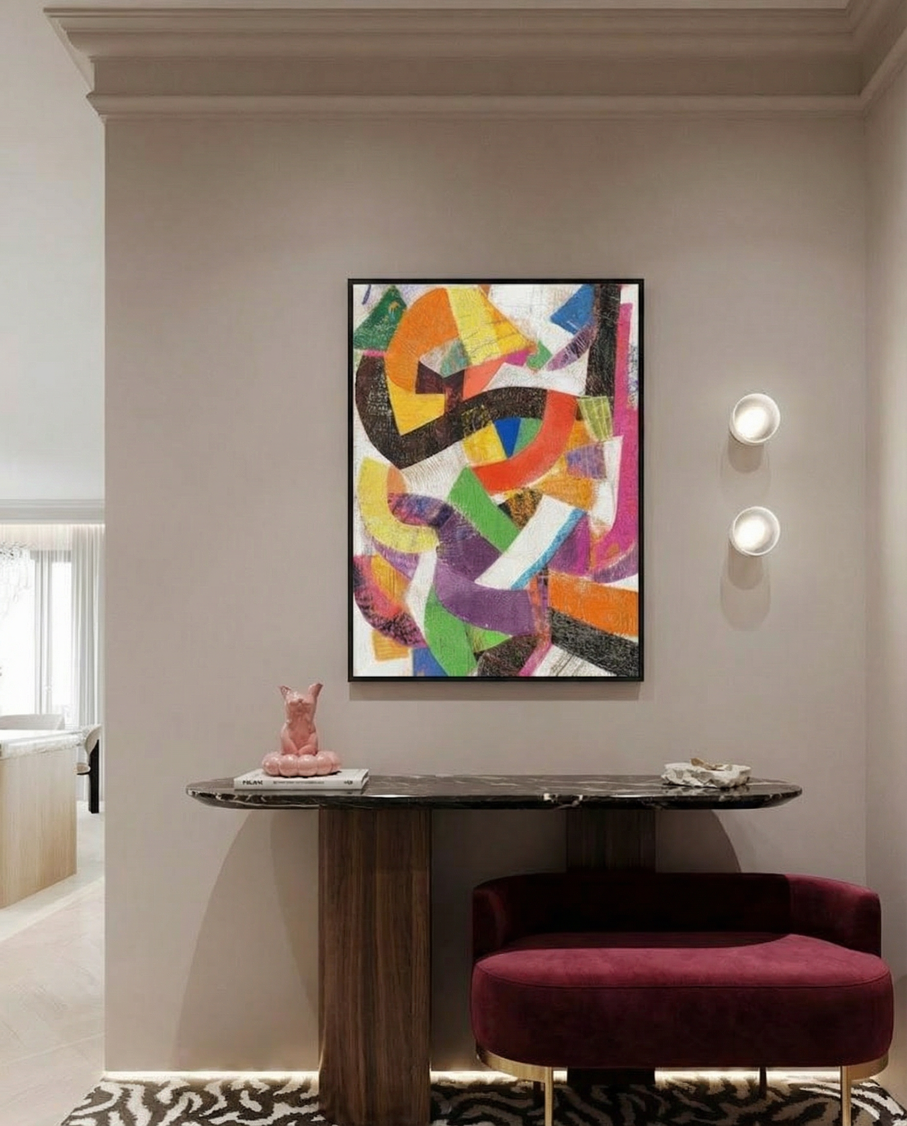 Color Rhythm Abstract Painting