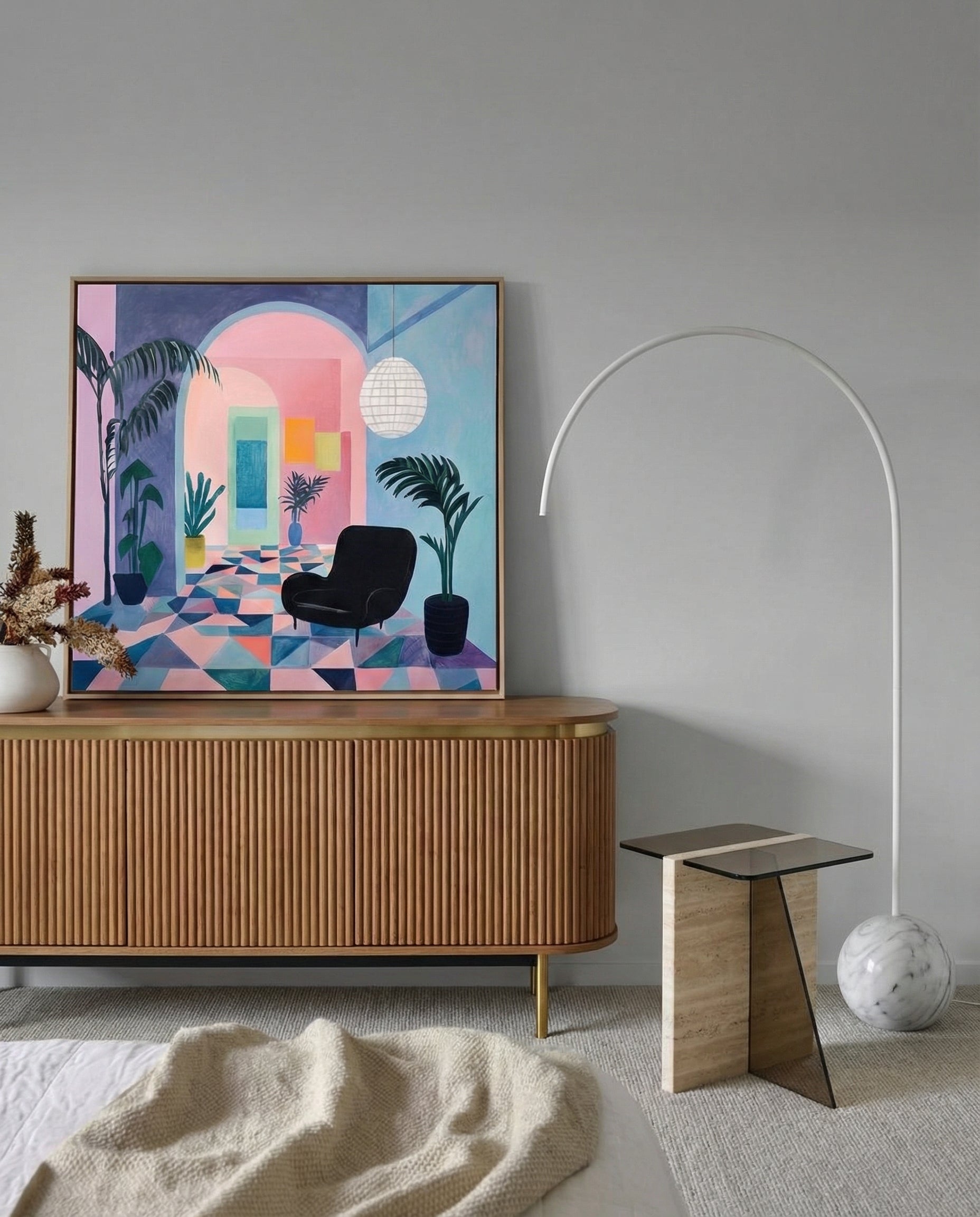 Geometric Interior Space Art Print