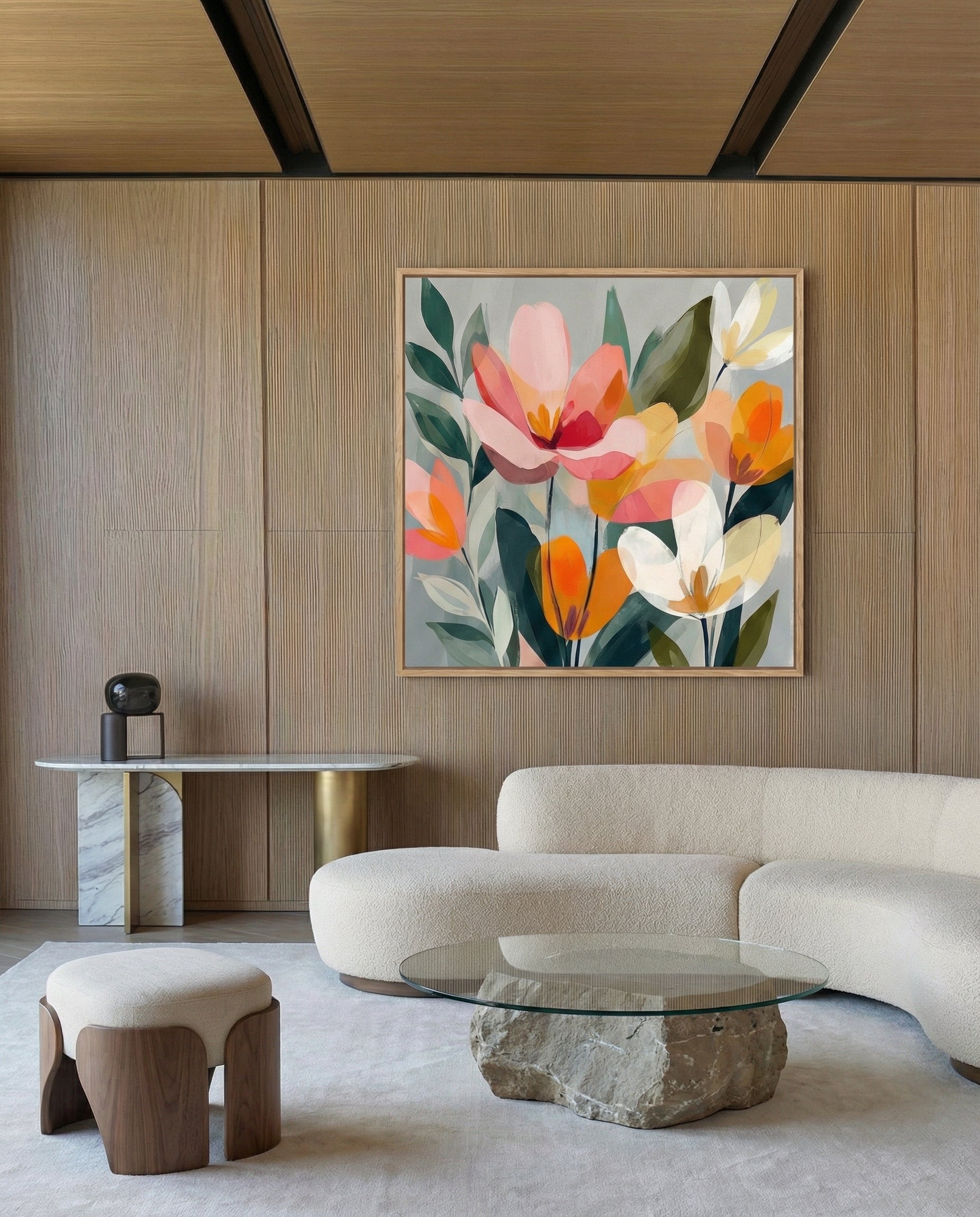 Abstract Floral Decorative Art