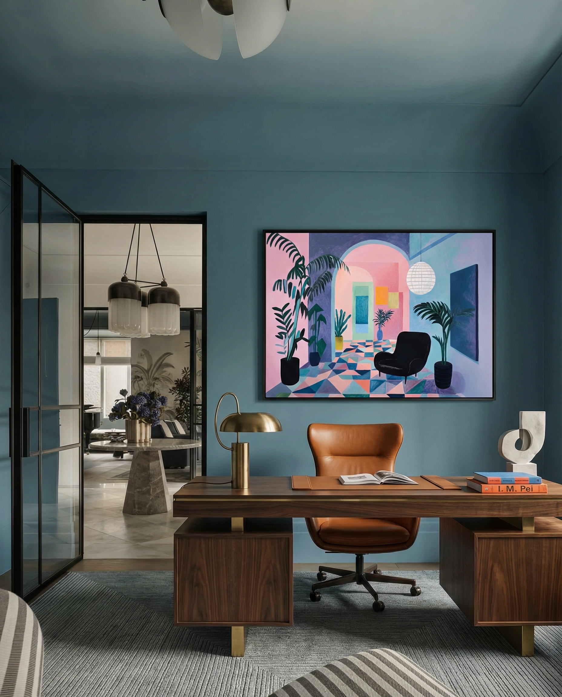 Geometric Interior Space Art Print