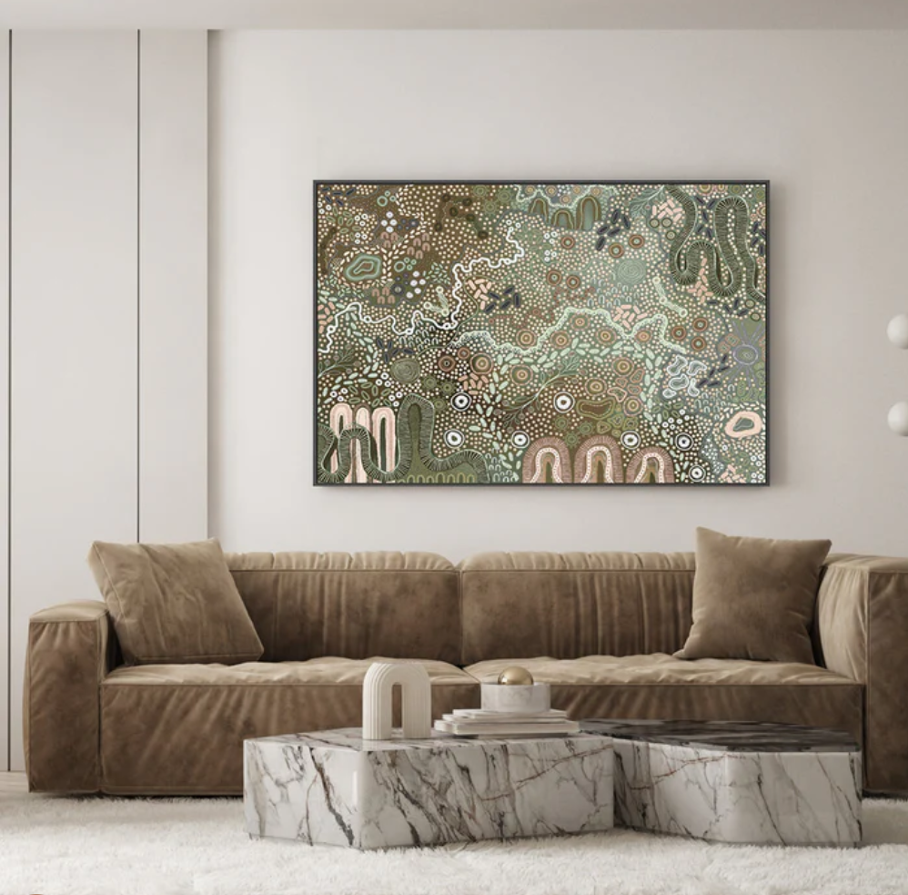 Dot Abstract Landscape Painting