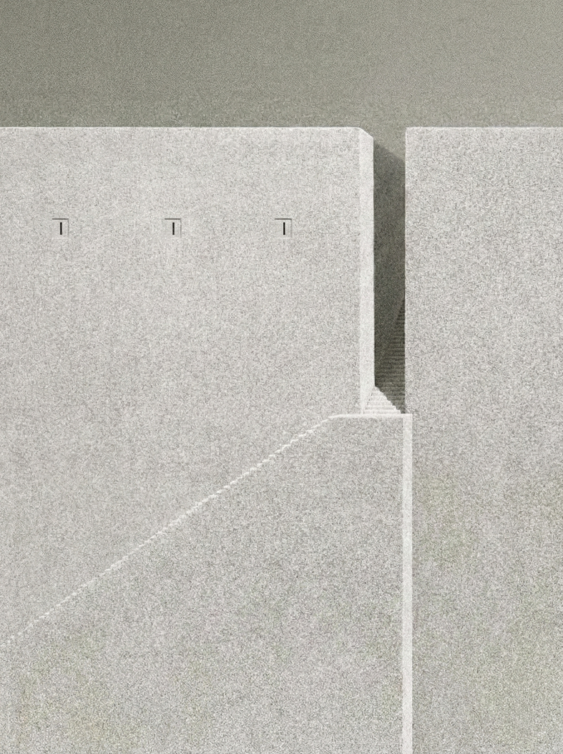 Minimalist Architectural Staircase Art