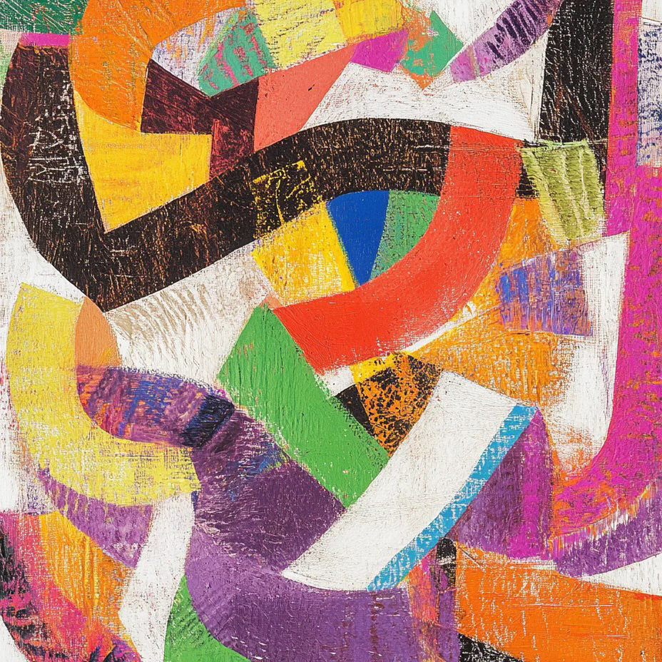 Color Rhythm Abstract Painting