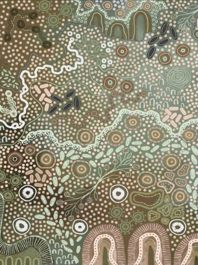 Dot Abstract Landscape Painting