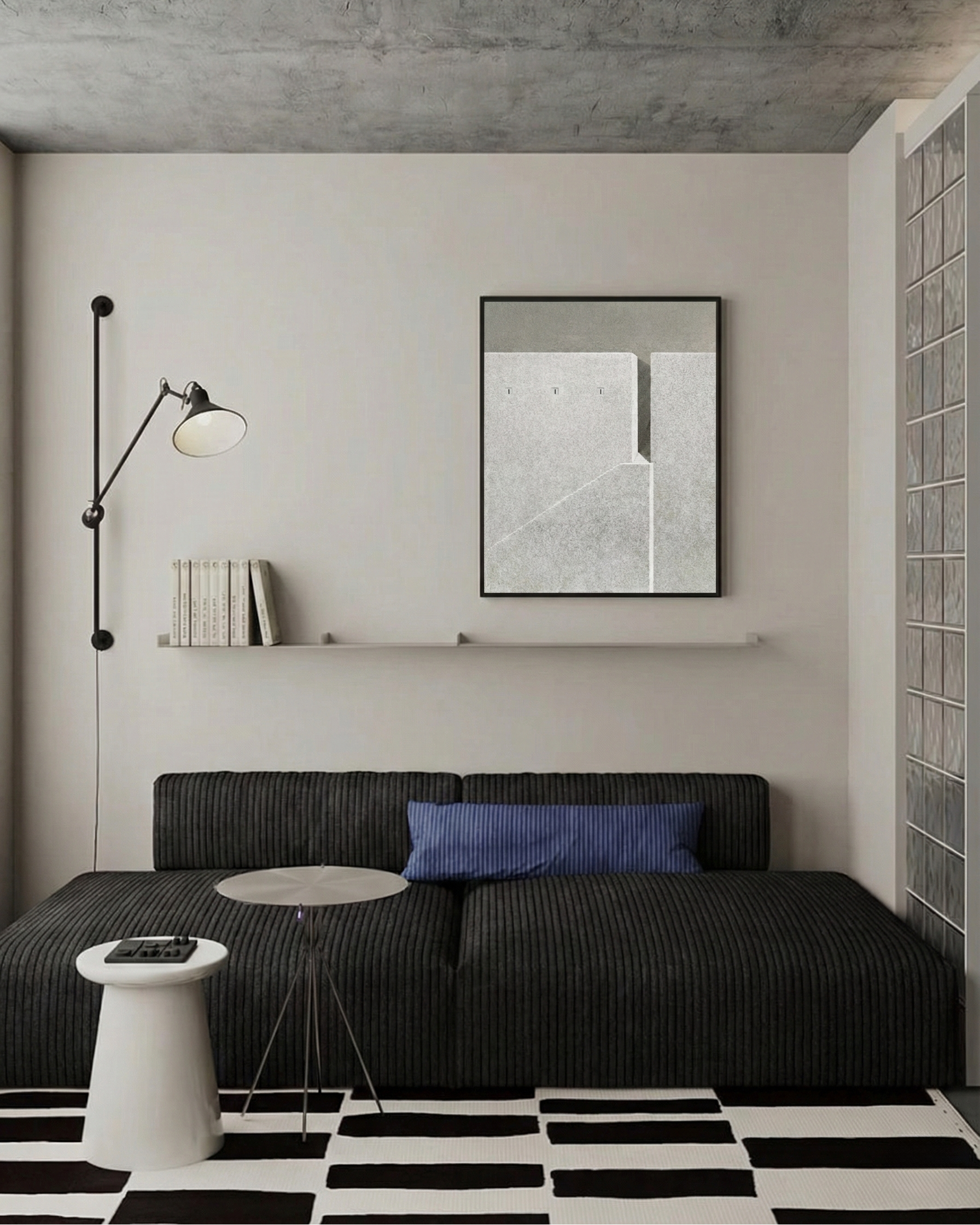 Minimalist Architectural Staircase Art